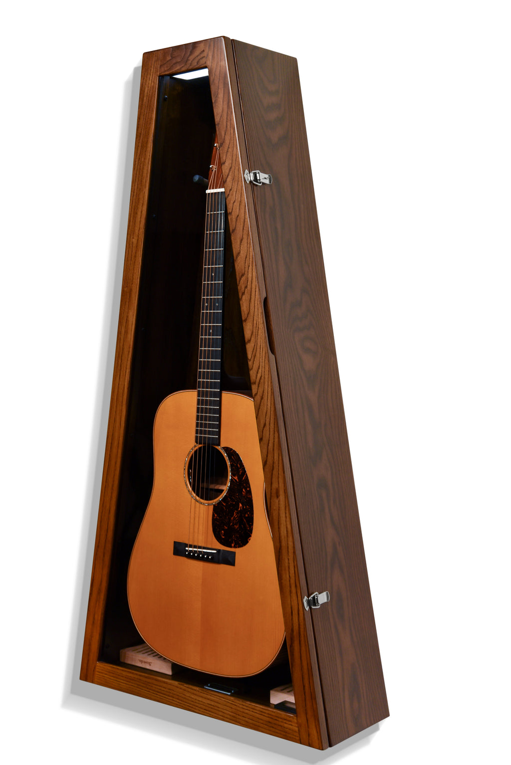 ClimaCase Triangle Humidor - Northern White Ash with Rich Tobacco Stain