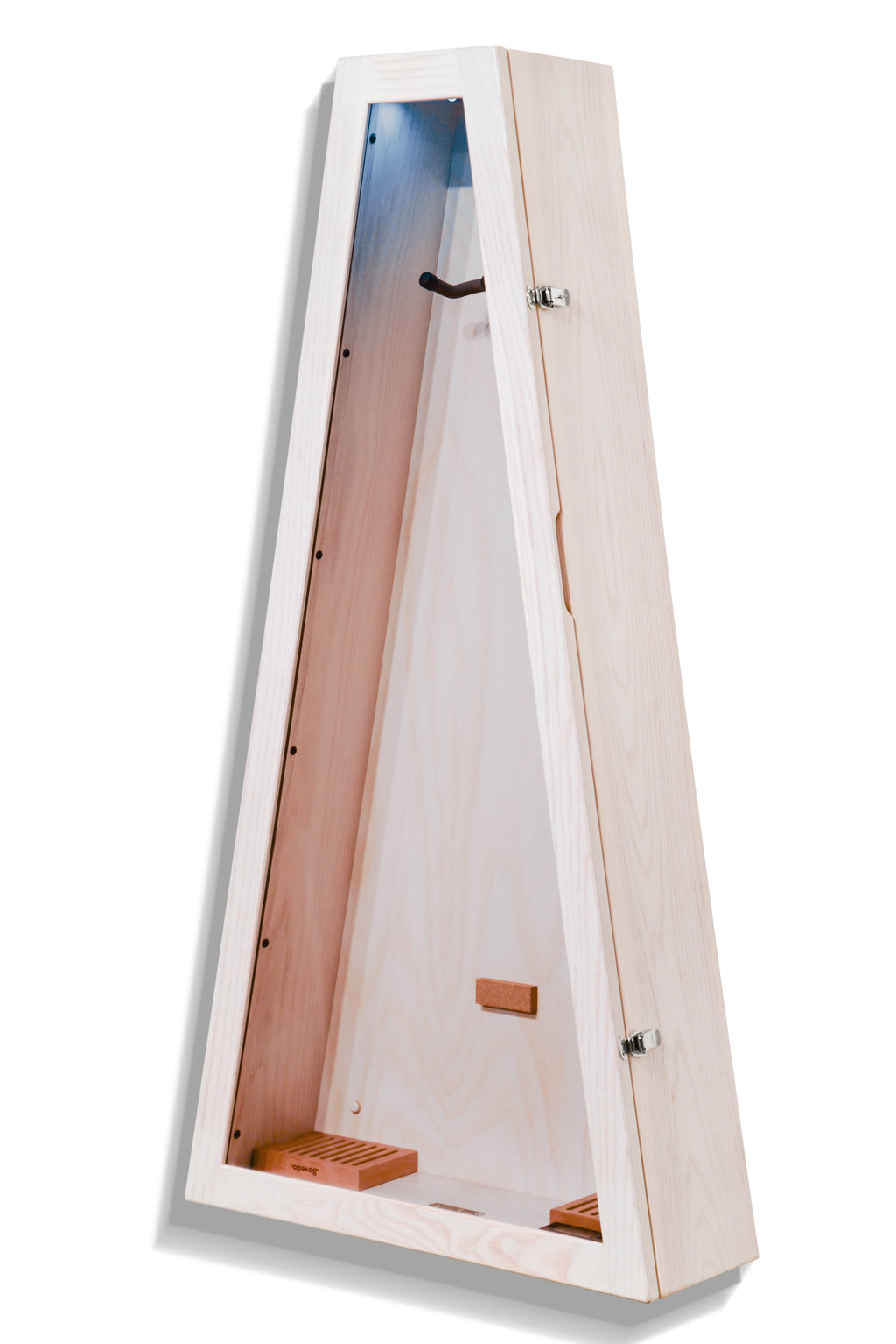 ClimaCase Triangle Humidor - Northern White Ash with White Wash Stain