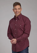 Roper 2174 Arrow Print (Red) - Men's Western Shirt