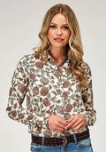 Roper 1977 Vintage Floral (Cream) - Women's Western Shirt
