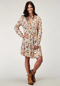 Roper 1990 Feather Print (Multi) - Women's Dress