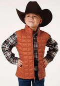 Roper Boy's Lightweigth Puffer Vest (Rust) - Children's Vest