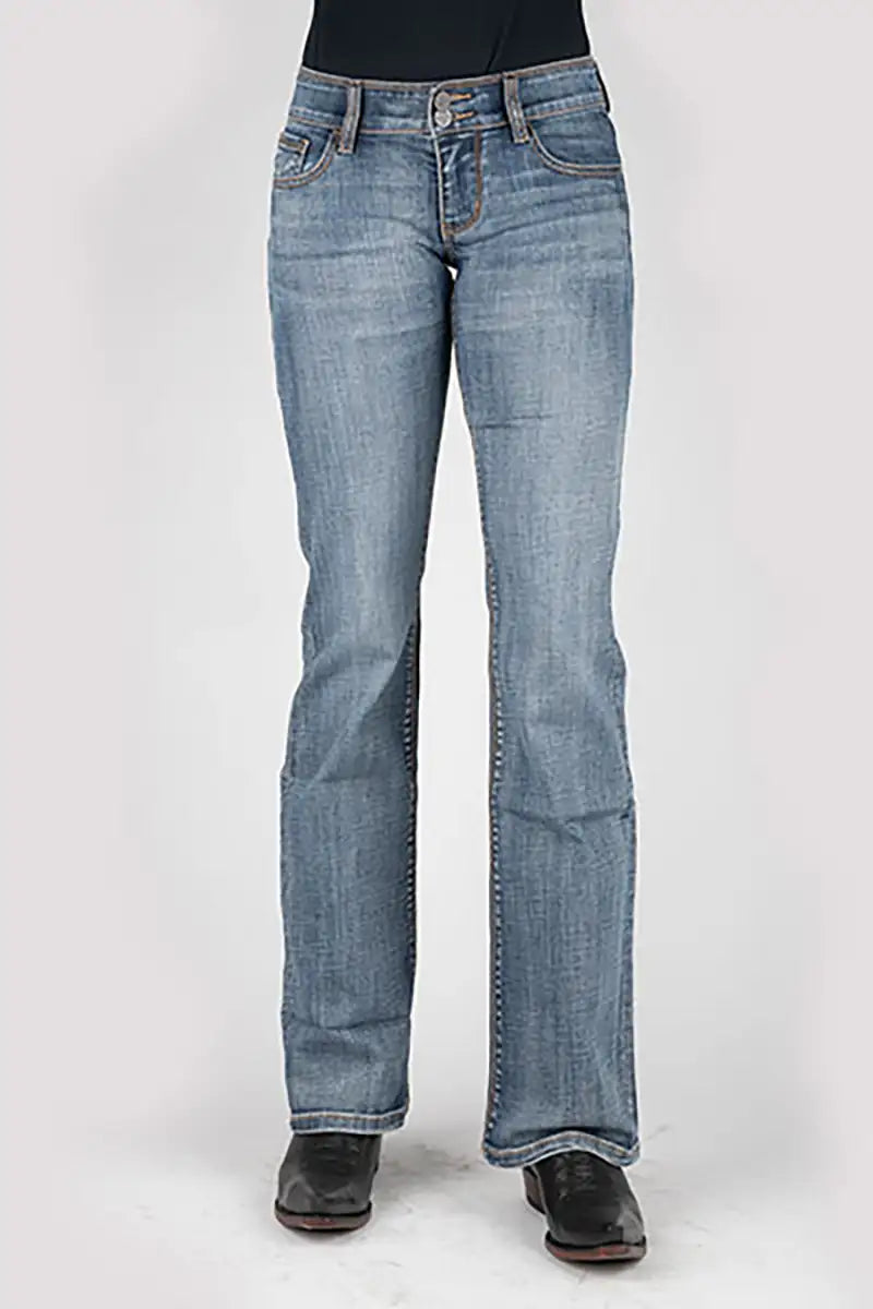 Tin Haul 280 Rosie Fit Embroidered Back  Pocket ( Denim Light Wash ) - Women's Jeans