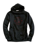 Tin Haul Red Teepee Print (Grey) - Women's Hoodie Sweatshirt