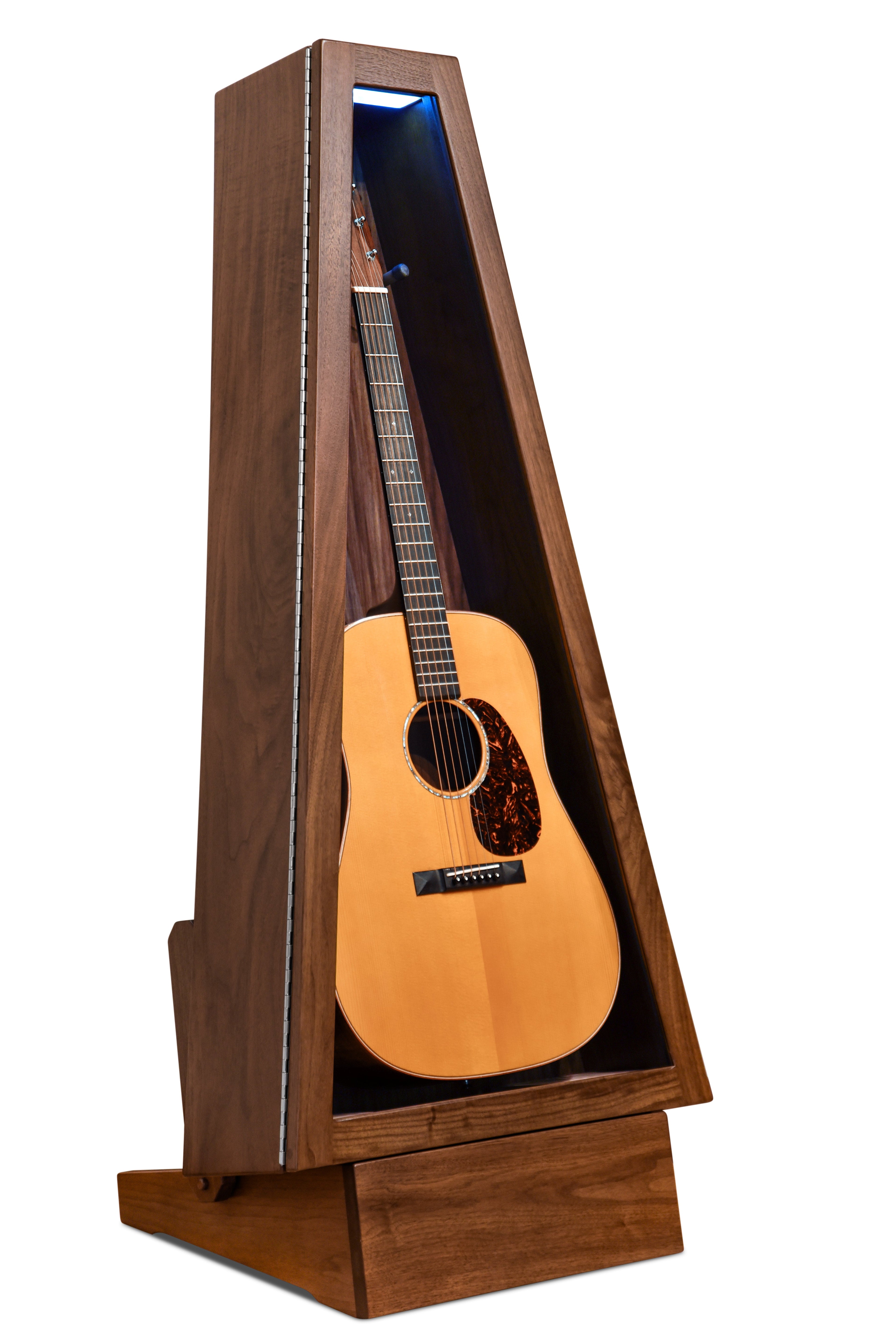 ClimaStand Triangle Humidor with Base - Walnut