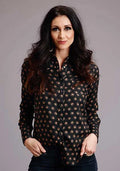 Stetson 00442 Horse Polkadot (Black) - Women's Blouse