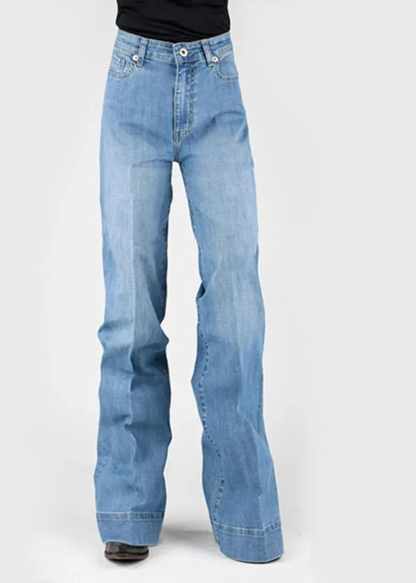Stetson 751 Wide Leg High Rise (Light Wash) - Women's Jeans