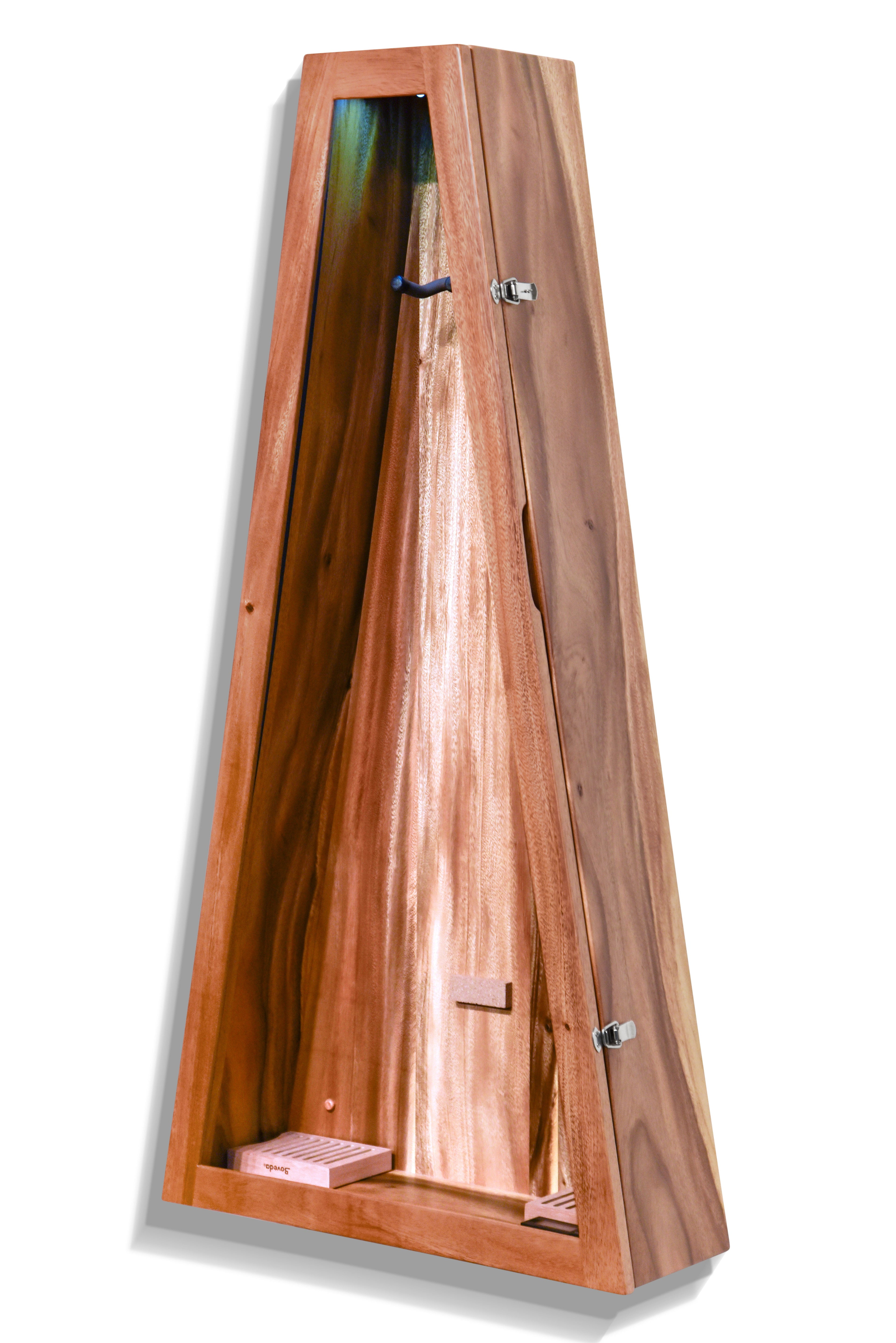 ClimaCase Triangle Humidor - Monkeypod