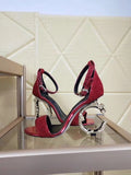 2020 New Metal Letter High Heel Sandals for Women
