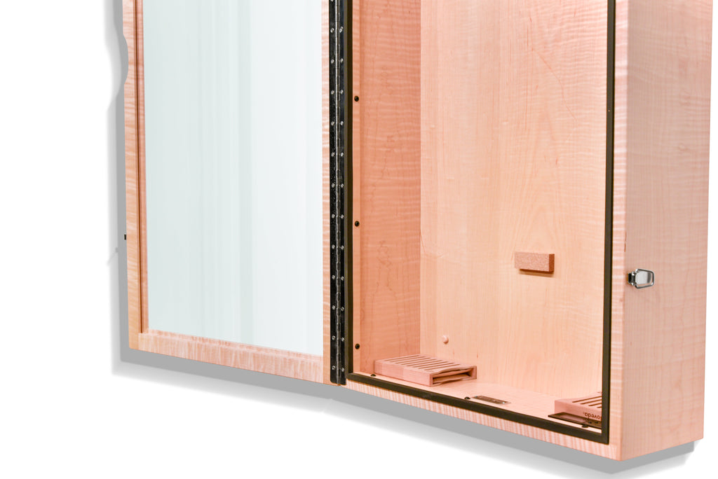 ClimaCase Rectangle Humidor - Flamed Maple