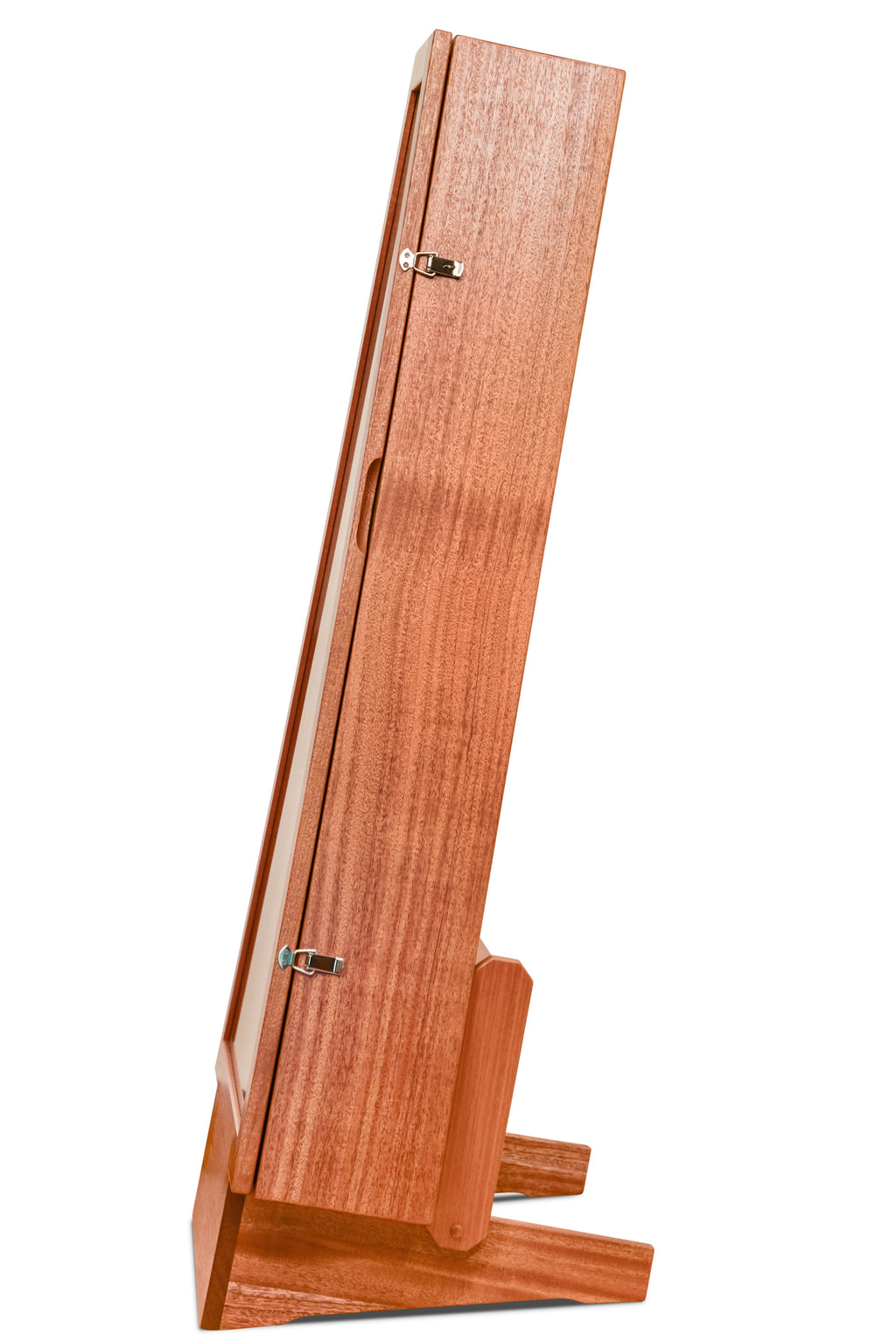 ClimaStand Triangle Humidor with Base - African Mahogany