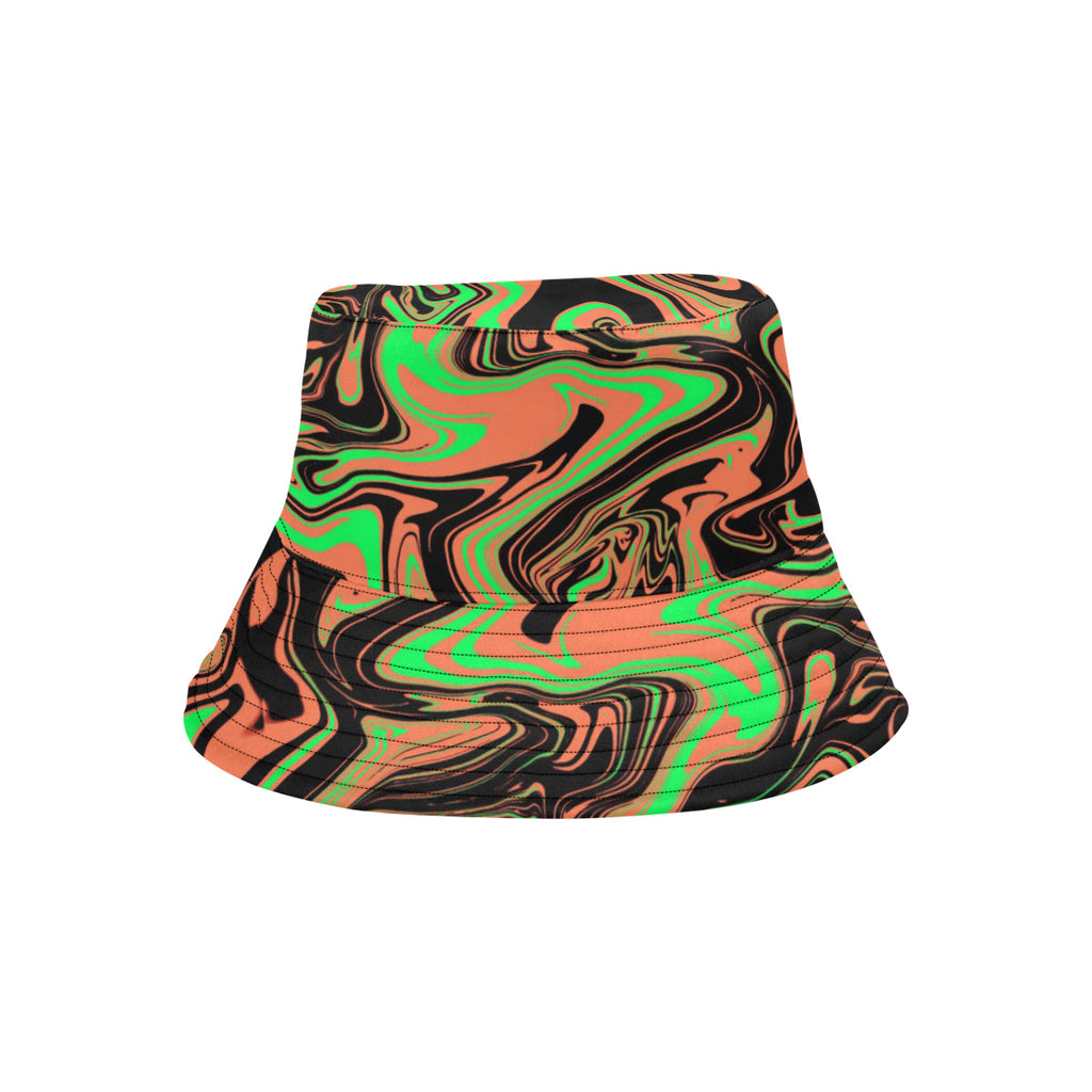 90s Toxic Acid Spill Rave Bucket Hat