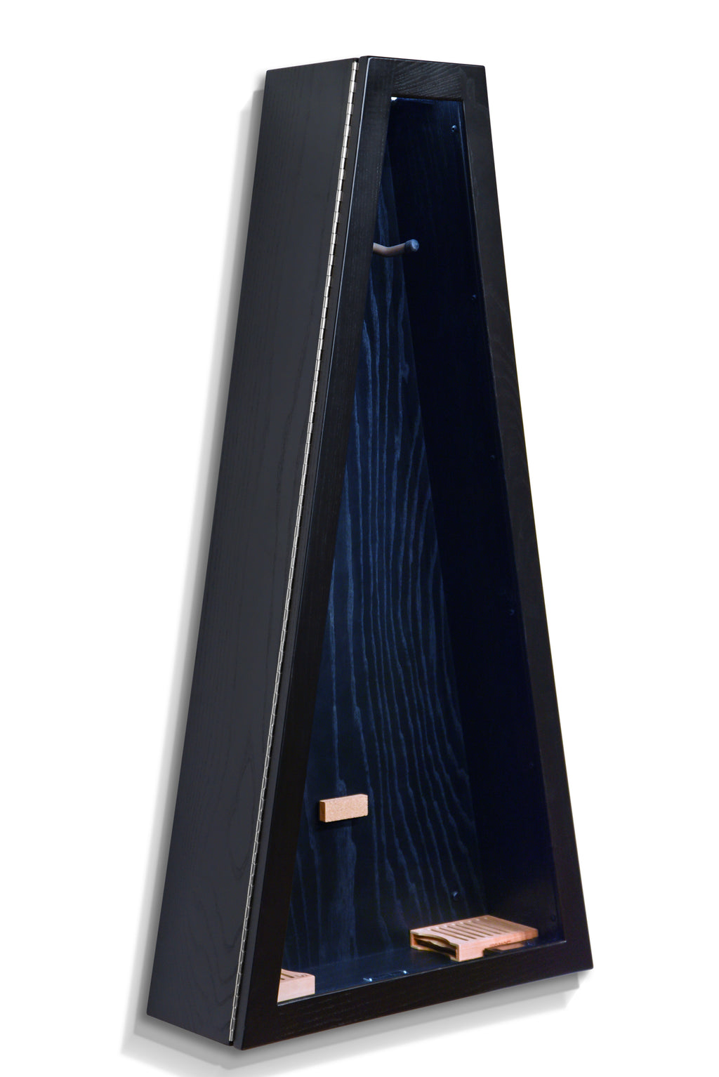 ClimaCase Triangle Humidor - Northern White Ash with Piano Black
