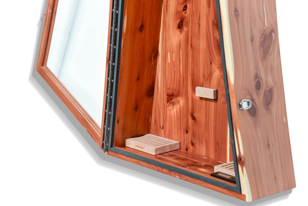 ClimaCase Triangle Humidor - Cedar