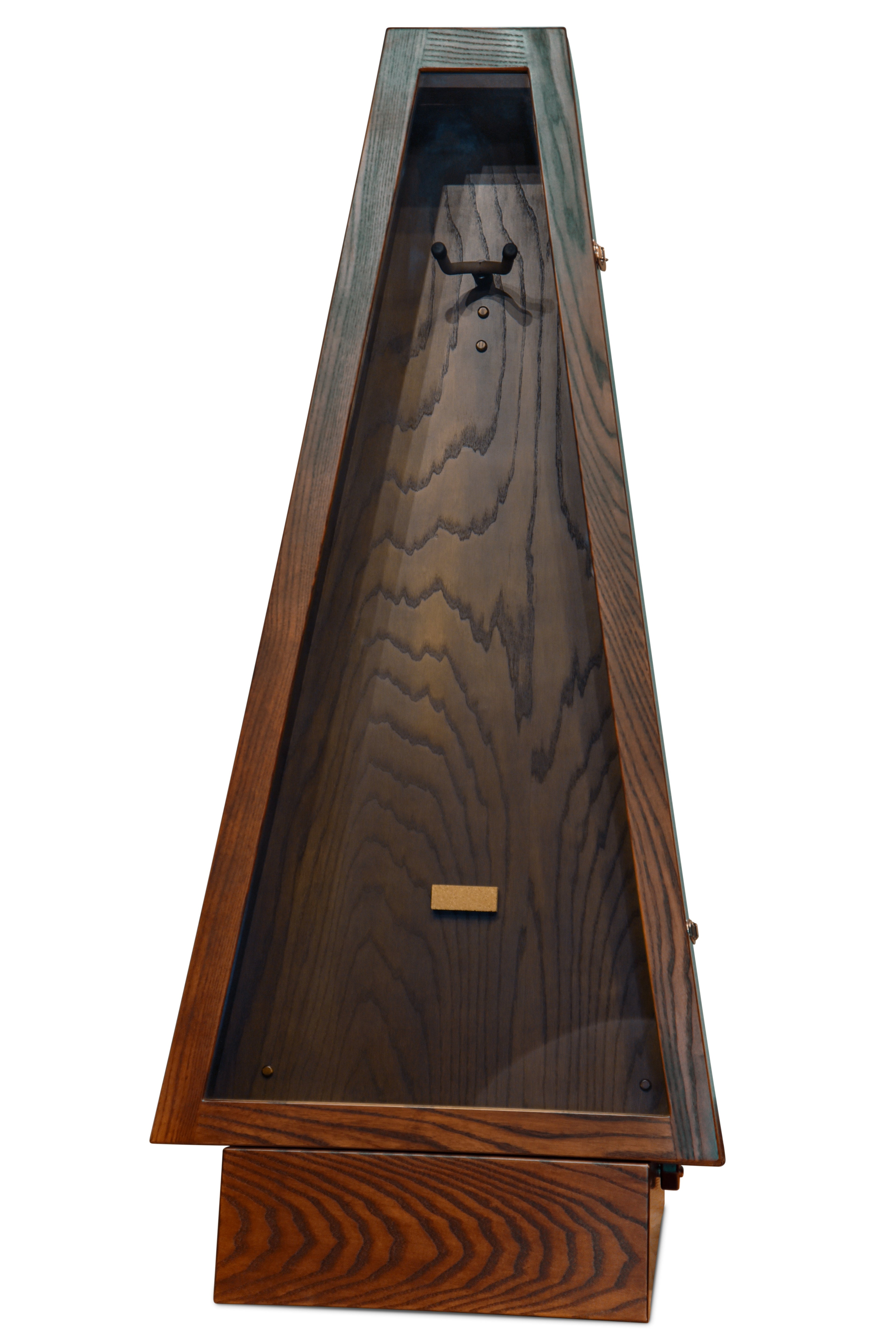 ClimaStand Triangle Humidor with Base - Northern White Ash with Coffee Stain