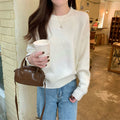 Korean Style Soft Glutinous Loose Candy Color Sweater