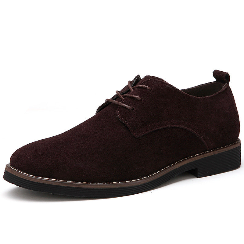 Low to help shallow mouth rubber low heel men's casual shoes