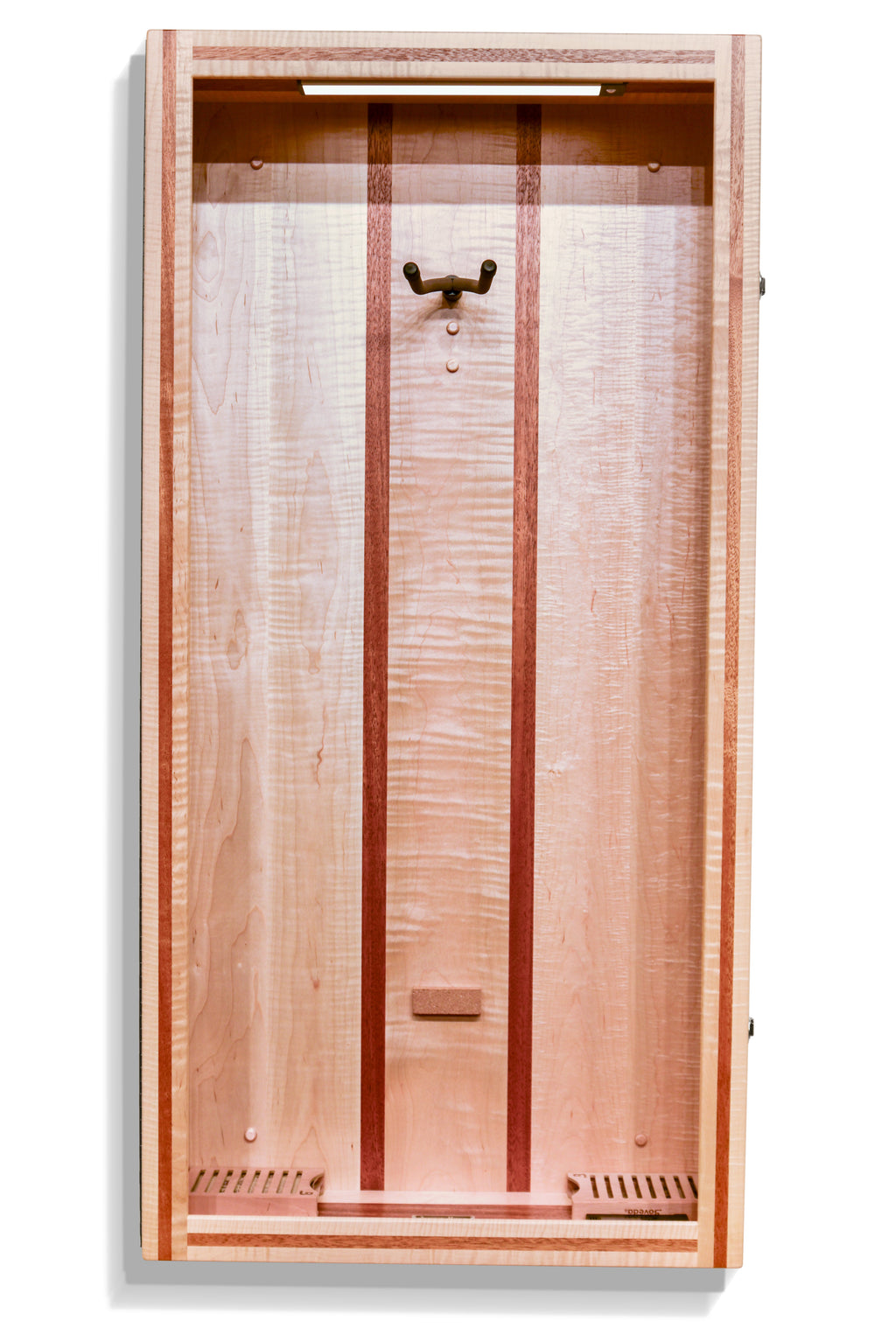ClimaCase Rectangle Humidor - Flamed Maple with Mahogany