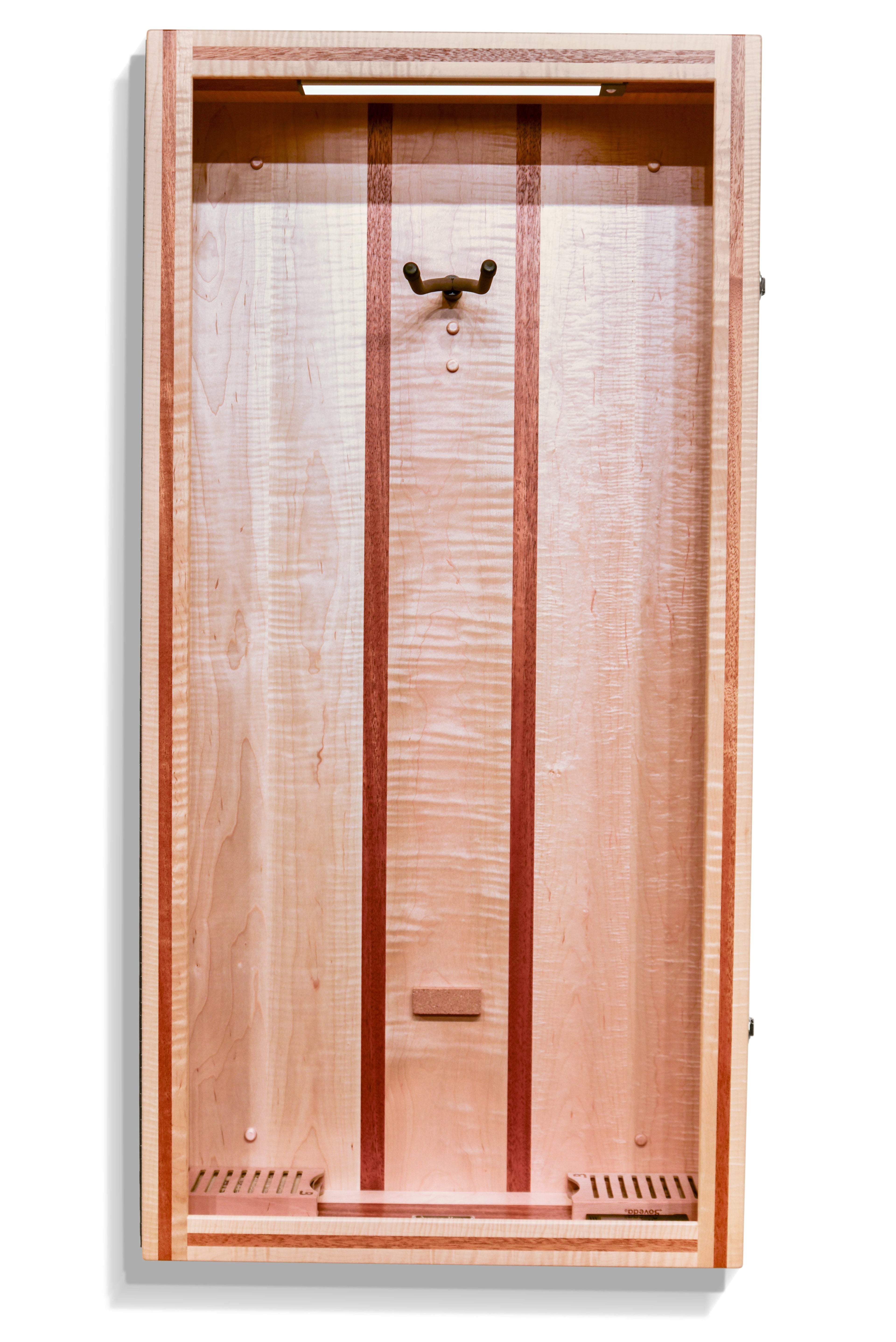 ClimaCase Rectangle Humidor - Flamed Maple with Mahogany