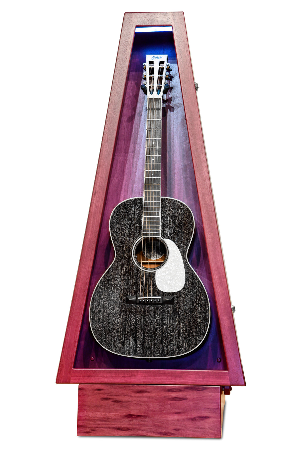 ClimaStand Triangle Humidor with Base - Purplehart