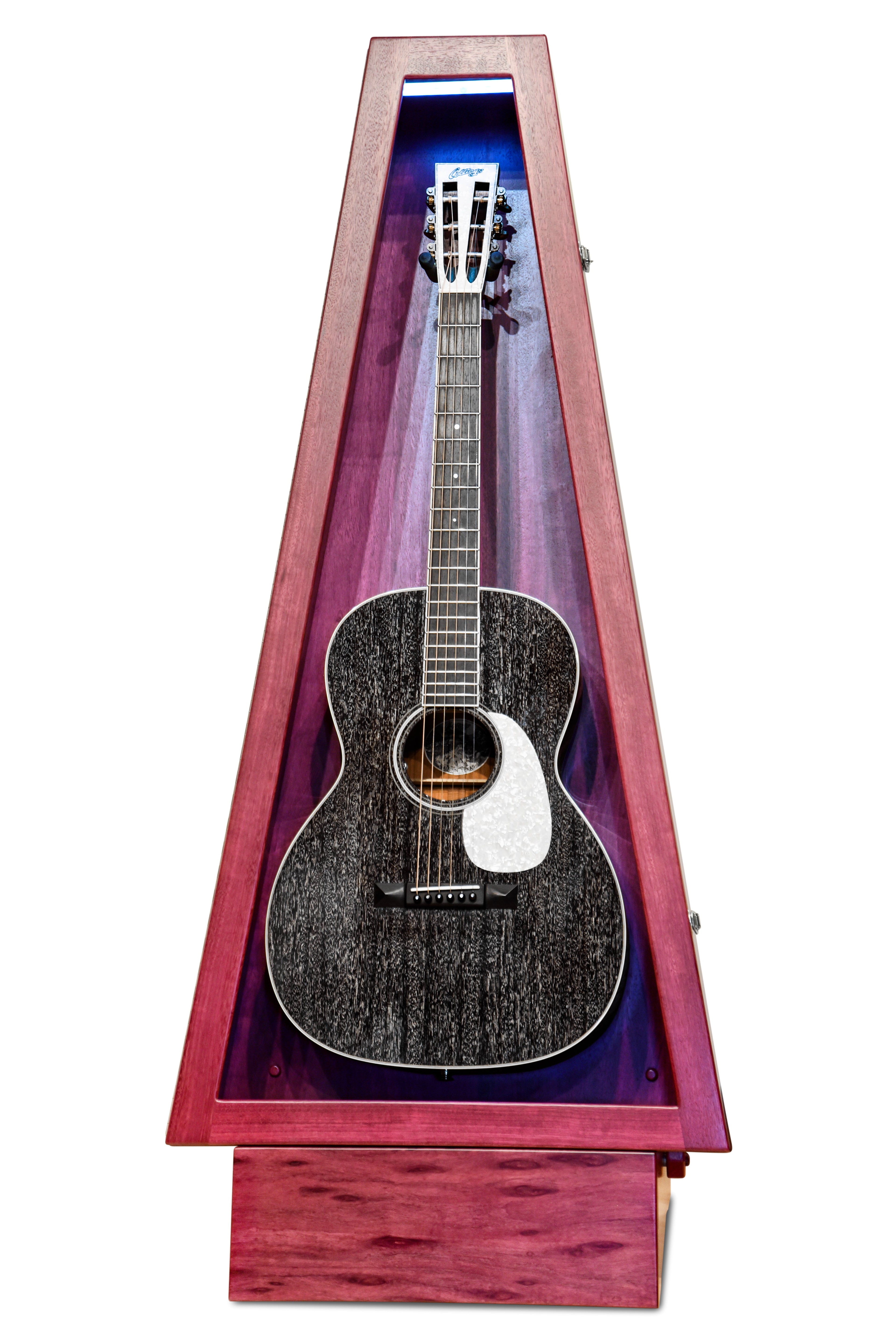 ClimaStand Triangle Humidor with Base - Purplehart