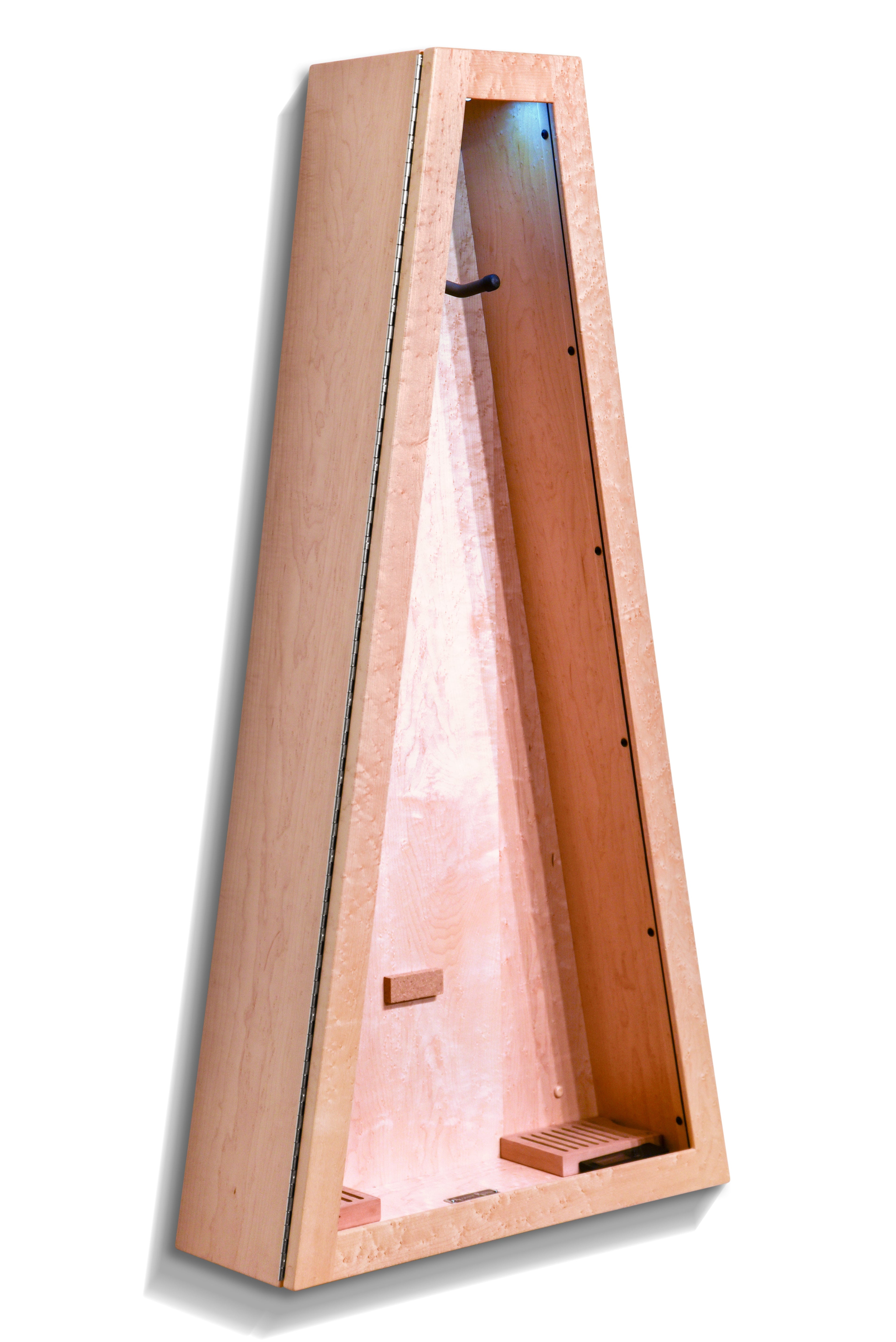 ClimaCase Triangle Humidor - Birdseye Maple