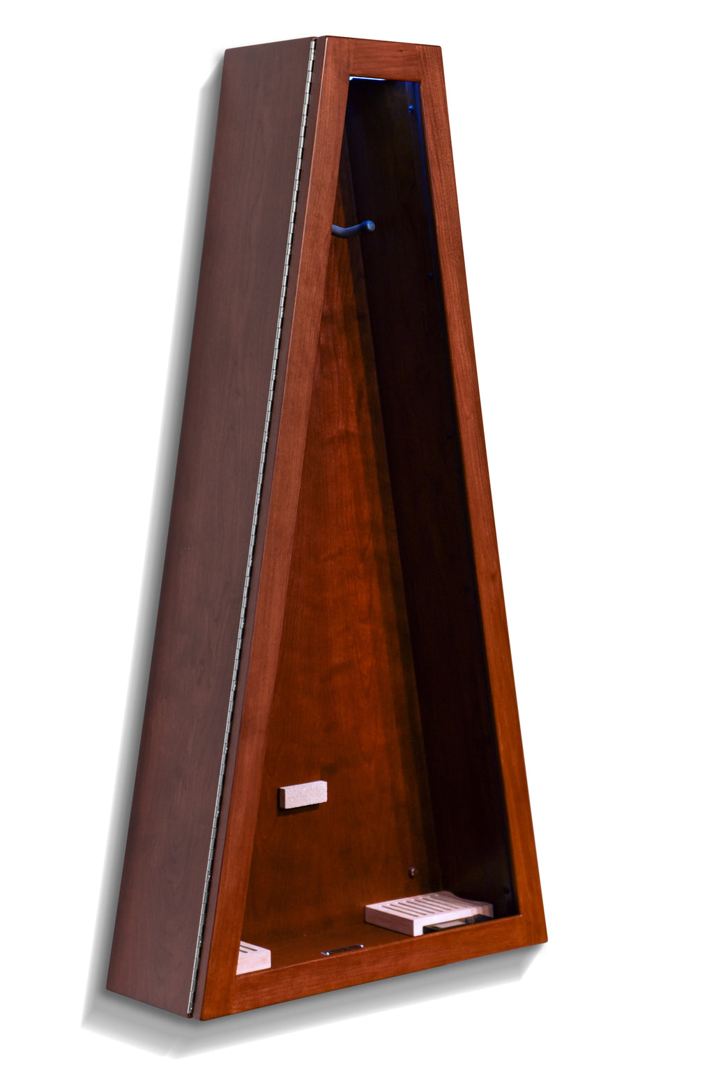 ClimaCase Triangle Humidor - Cherry with Acres Stain