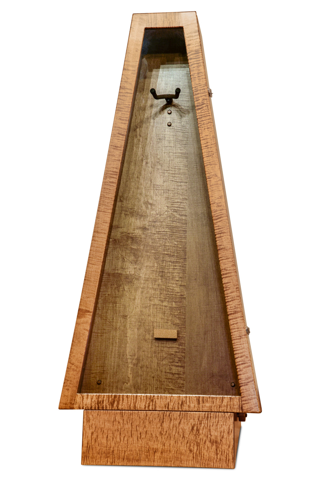 ClimaStand Triangle Humidor with Base - Flamed Maple With Provincial Stain