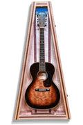 ClimaCase Triangle Humidor - Flamed Maple with Walnut