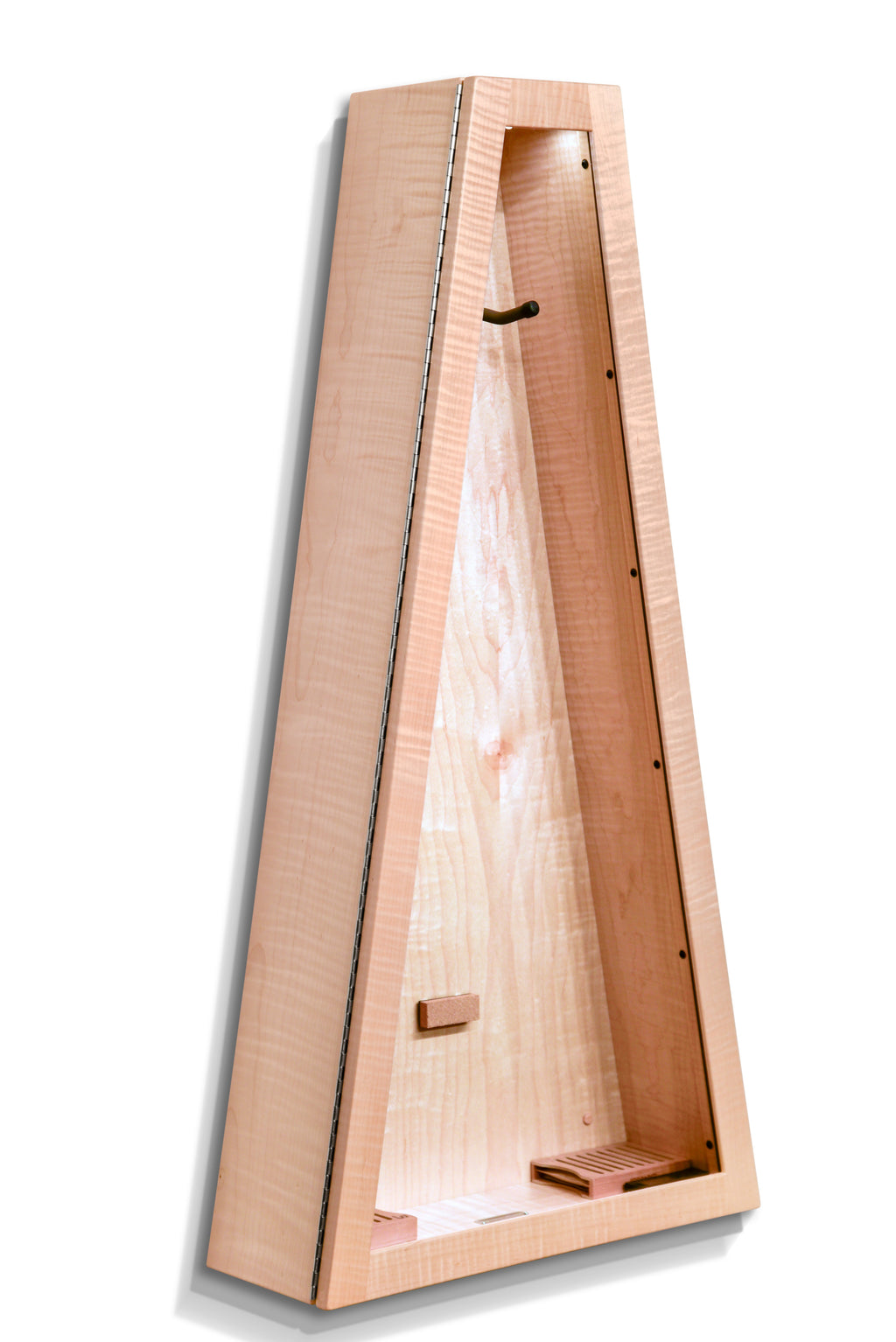 ClimaCase Triangle Humidor - Flamed Maple