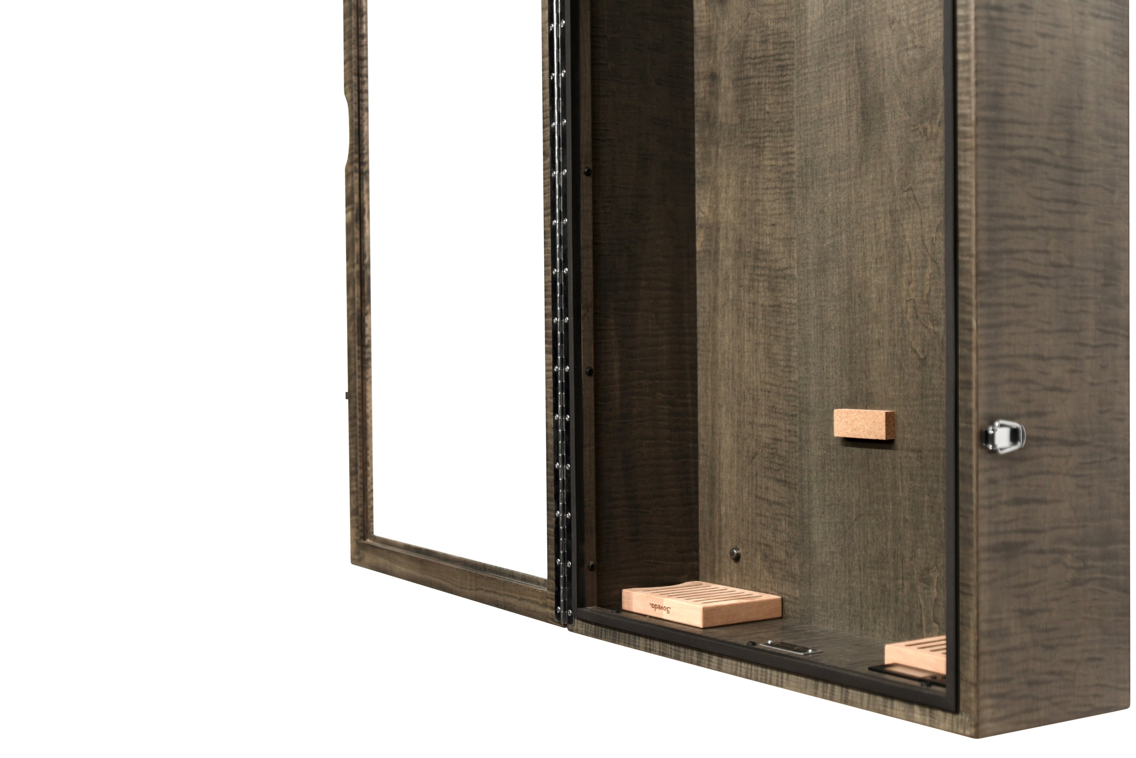ClimaCase Rectangle Humidor - Flamed Maple with Antique Slate Stain