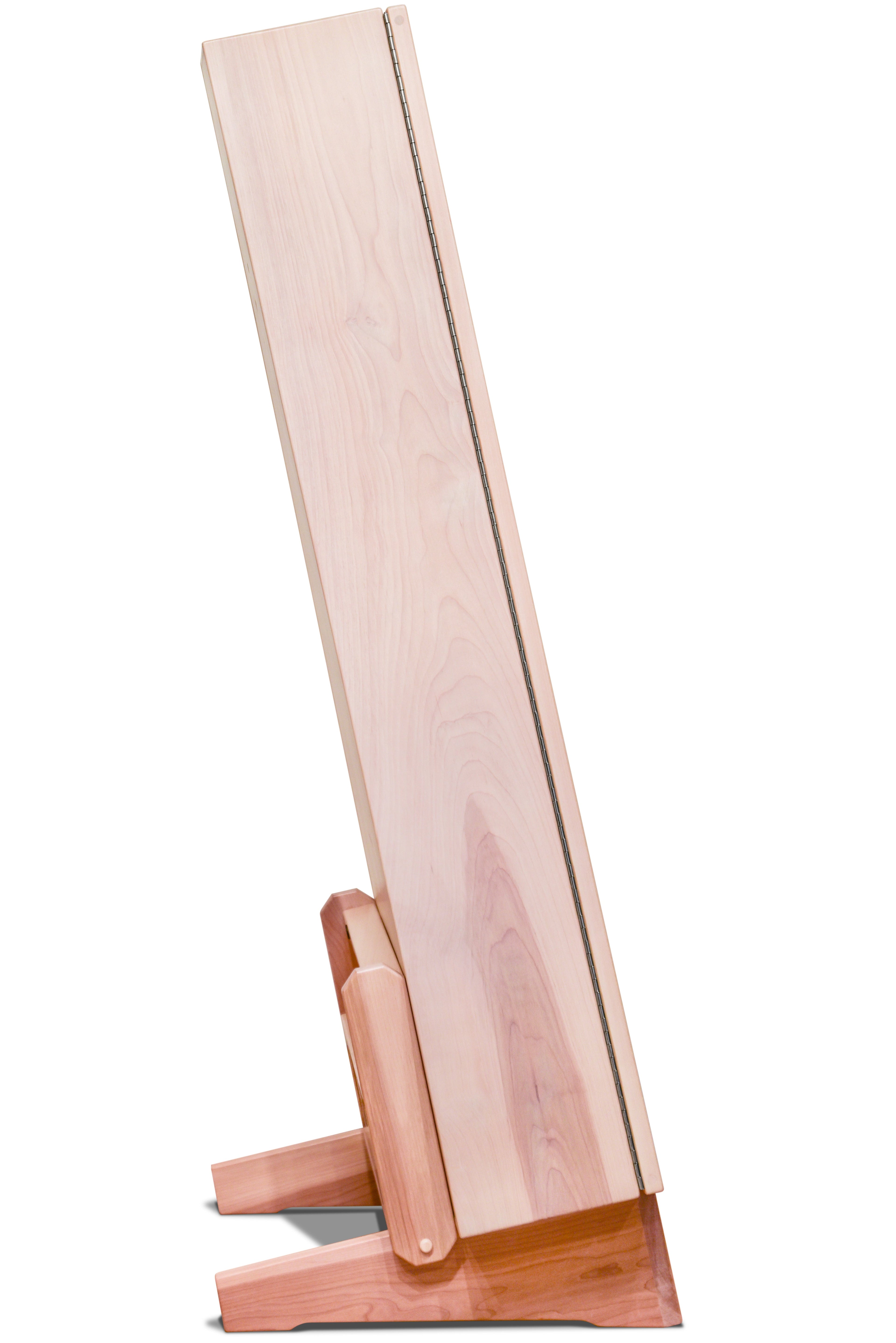 ClimaStand Triangle Humidor with Base - Birch with Campbell White Stain