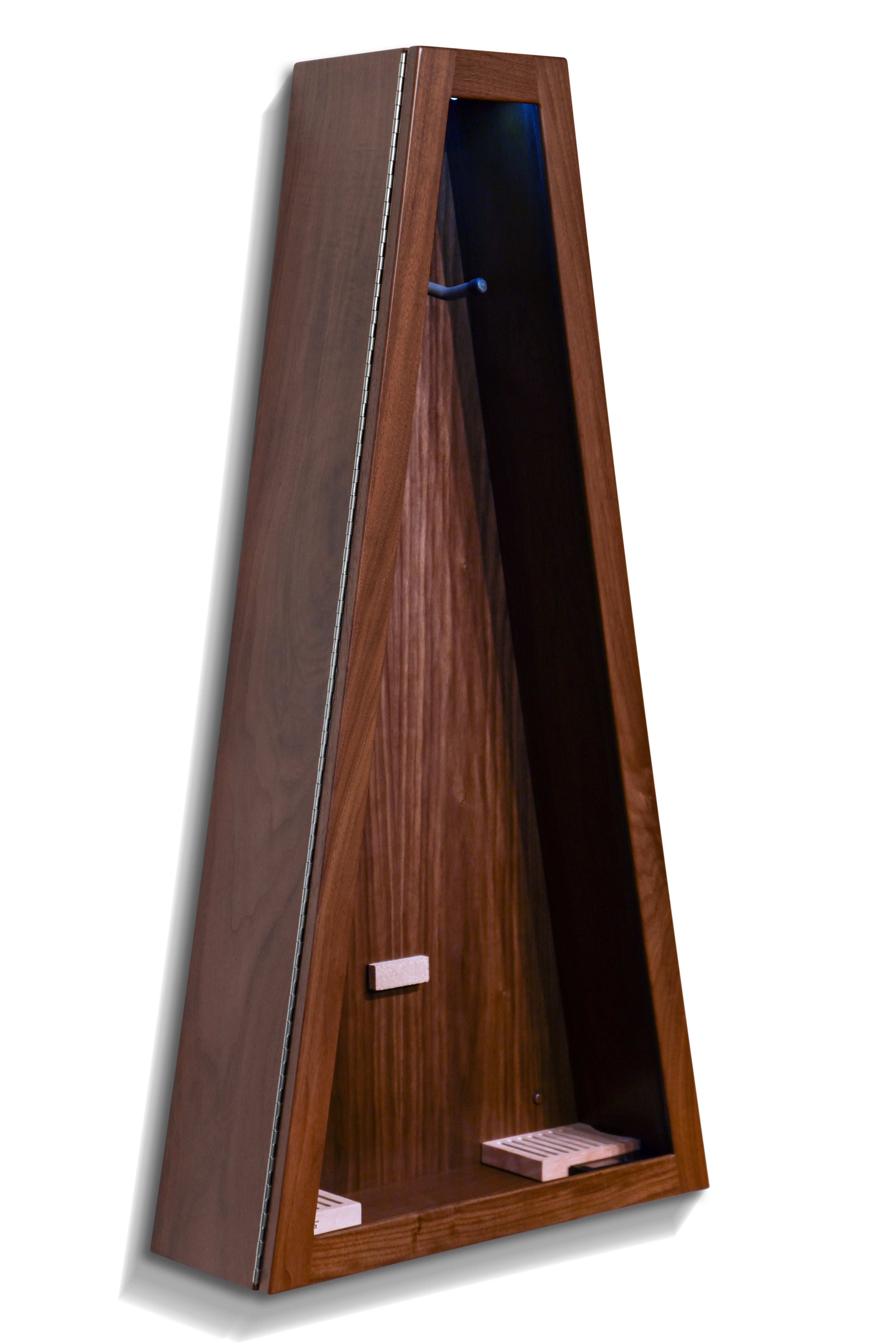 ClimaCase Triangle Humidor - Walnut