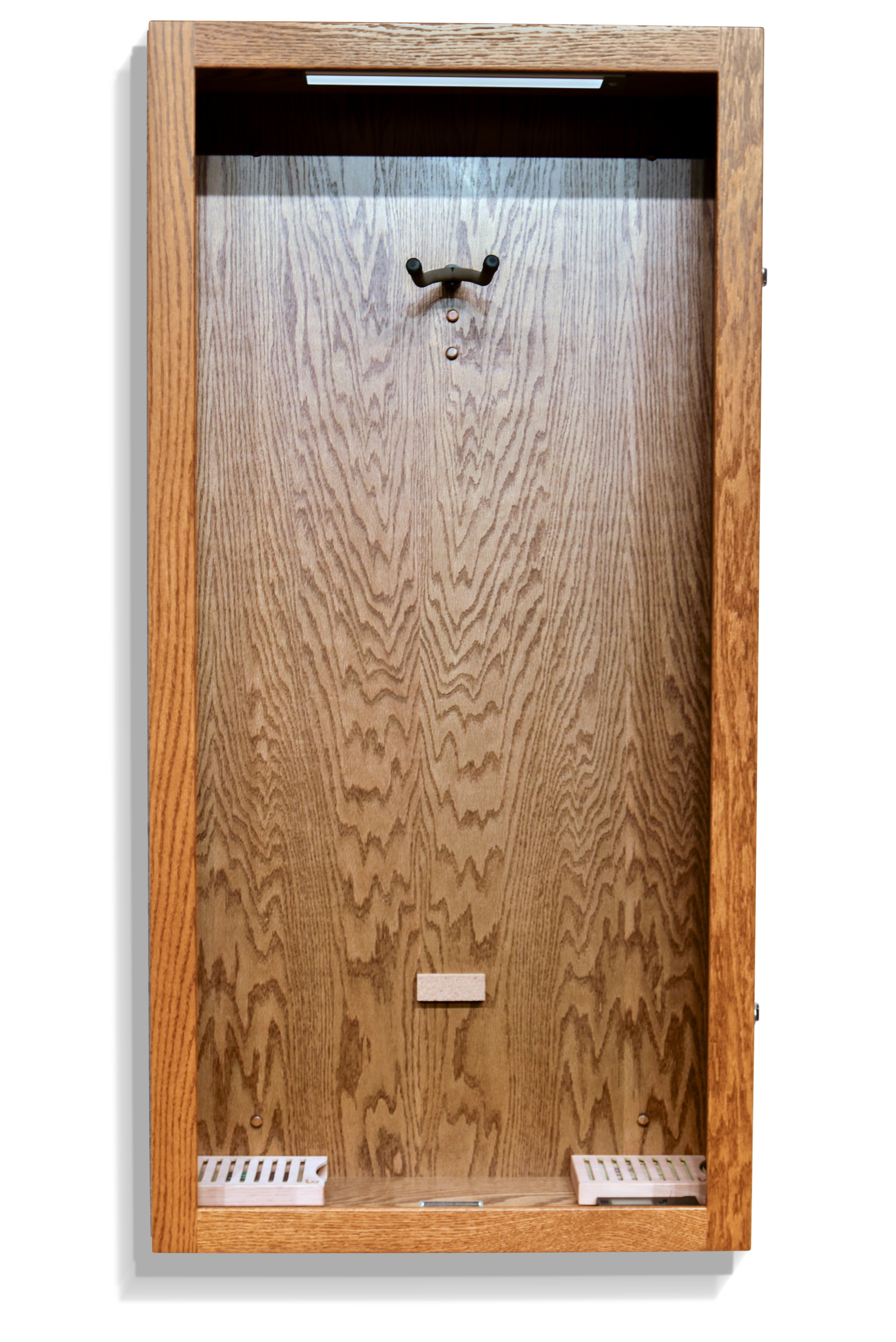 ClimaCase Rectangle Humidor - Red Oak with Golden Walnut Stain