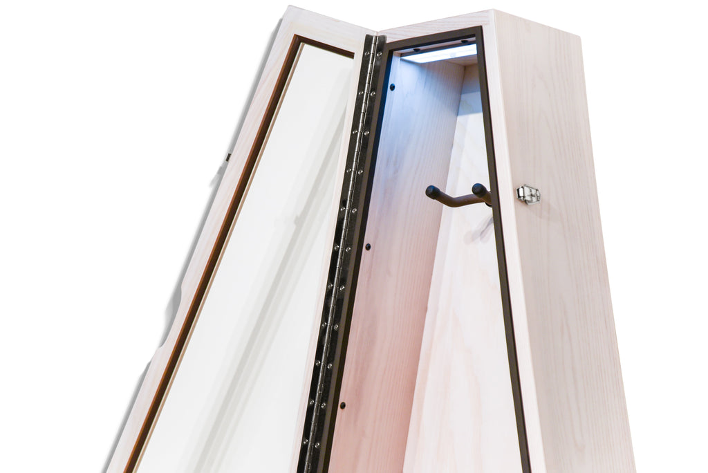 ClimaCase Triangle Humidor - Northern White Ash with White Wash Stain