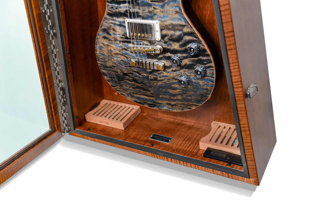 ClimaCase Triangle Humidor - Flamed Maple with Boston Stain
