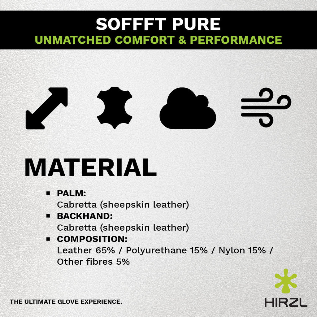 HIRZL SOFFFT Pure - Golf Gloves - WHITE