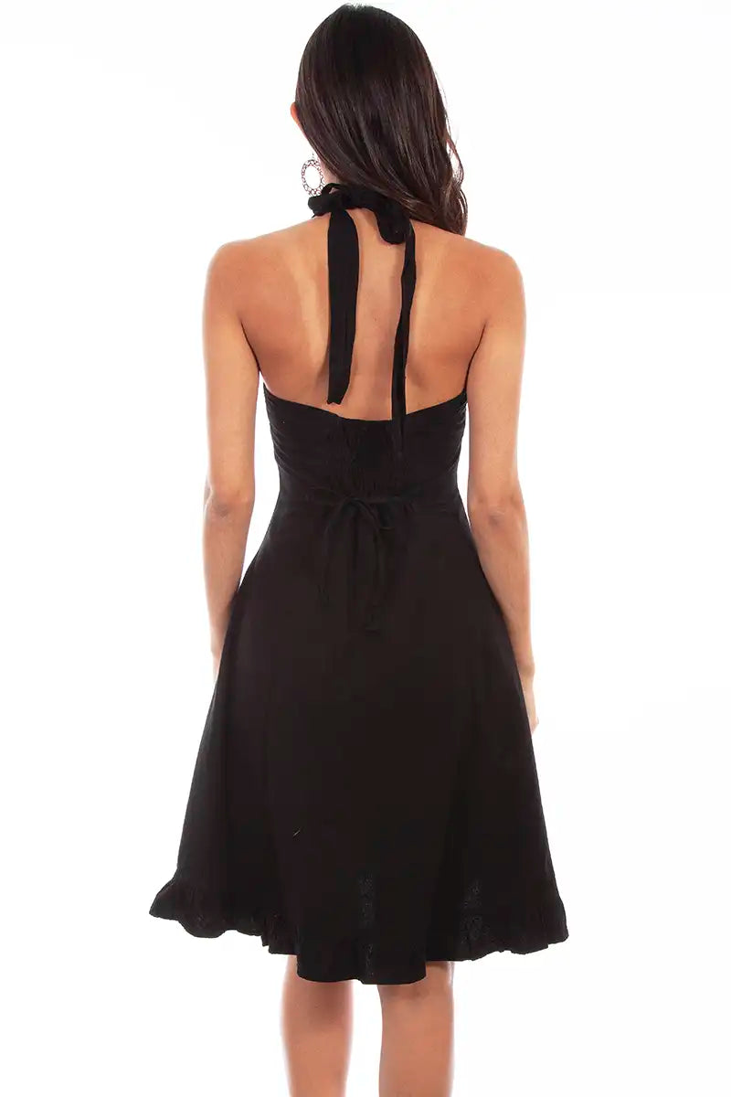 Scully Cantina Halter Top Dress (PSL-053) - Women's Sundress (Closeout)