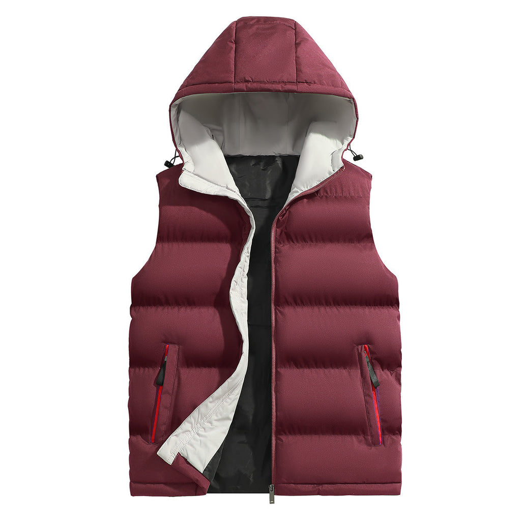 New Sports Casual Hooded Youth Sleeveless Vest