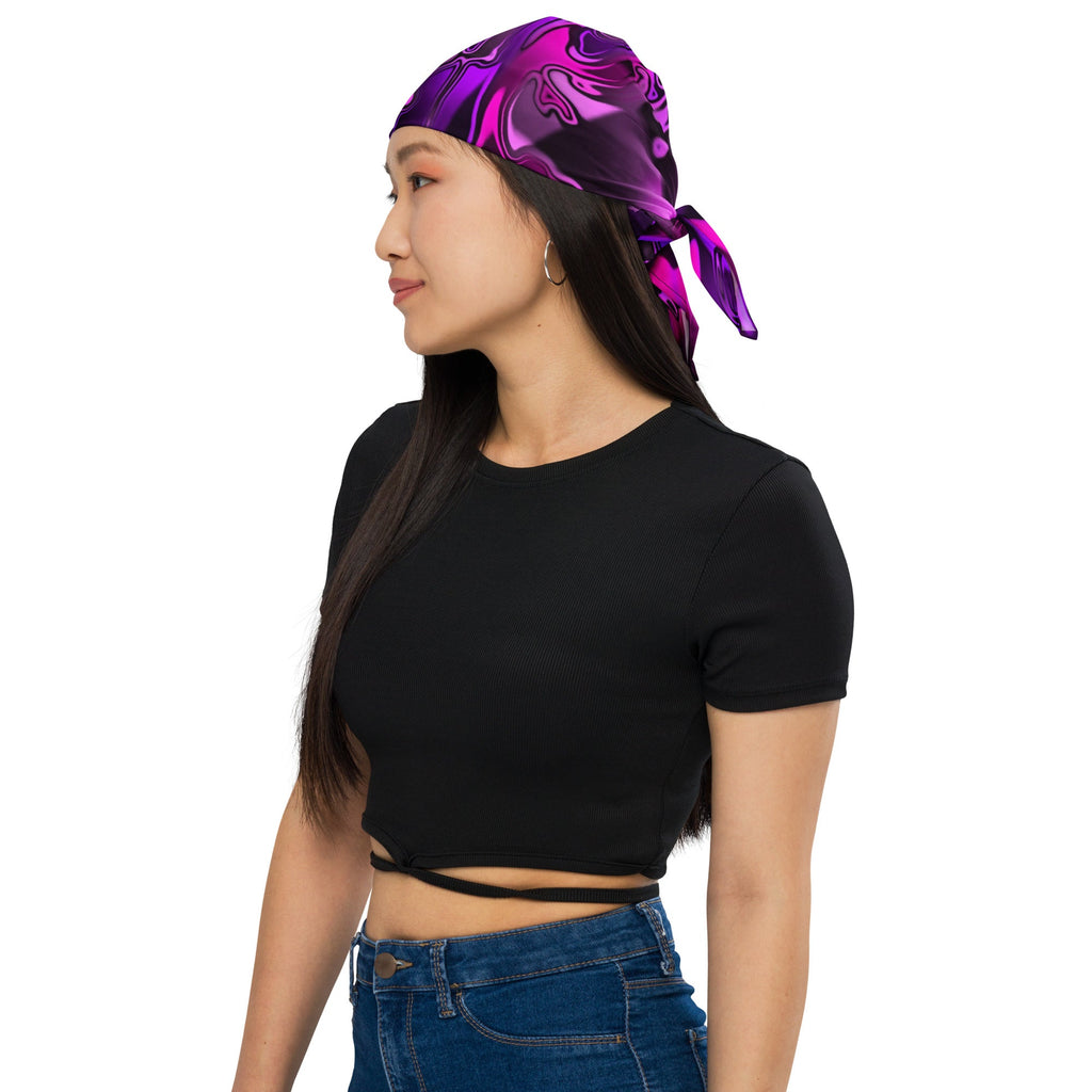 Pink and Purple Chromatic Melt Rave Bandana
