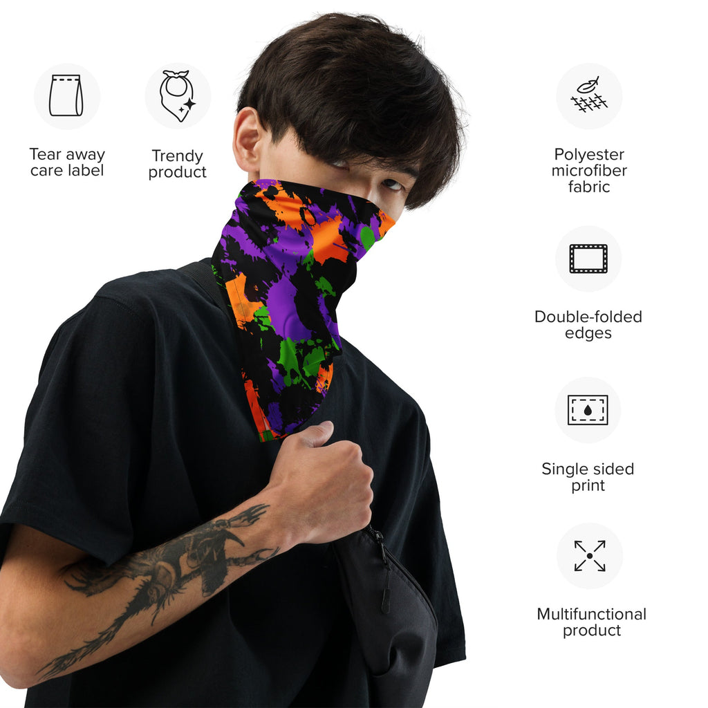 Witch's Paint Splatter Rave Bandana
