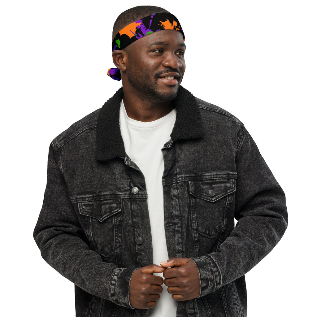 Witch's Paint Splatter Rave Bandana