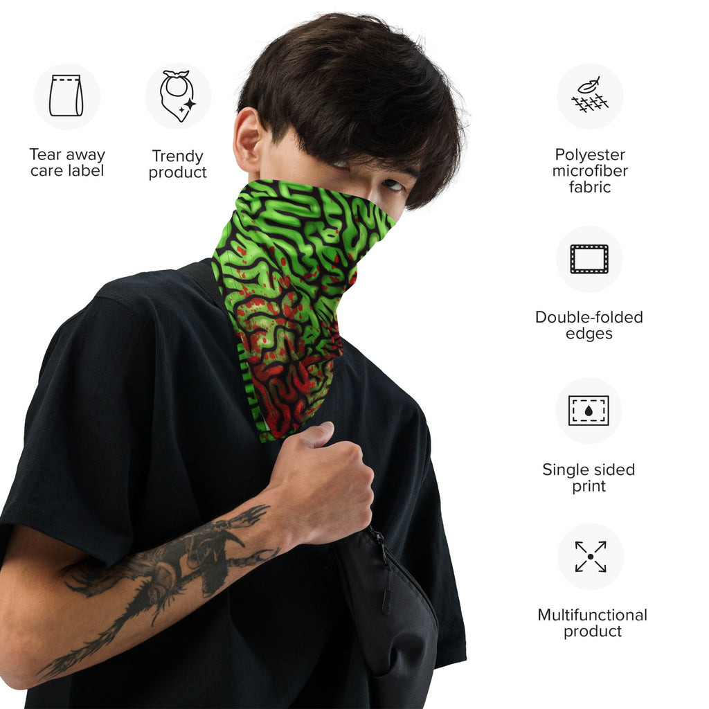 Bloody Green Brains Rave Bandana