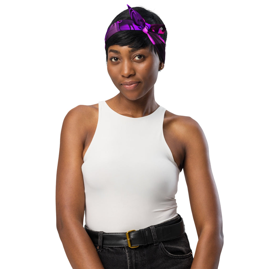 Pink and Purple Chromatic Melt Rave Bandana