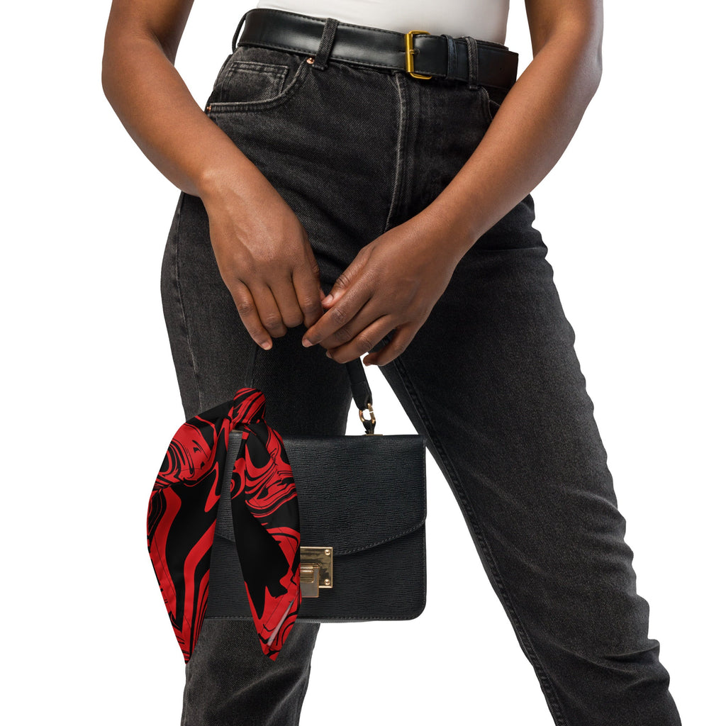 Red and Black Slime Oil Spill Rave Bandana