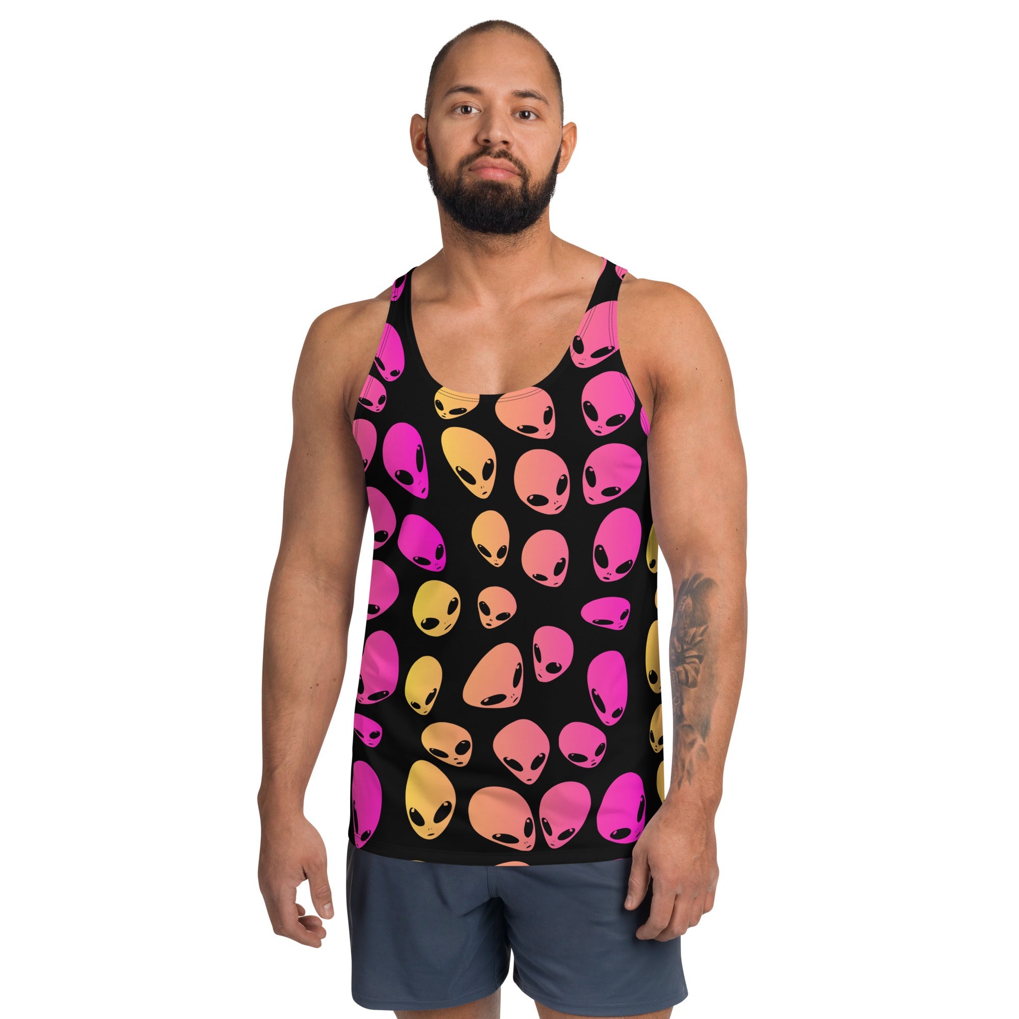 Strawberry Lemonade Alien Ombre Unisex Tank Top