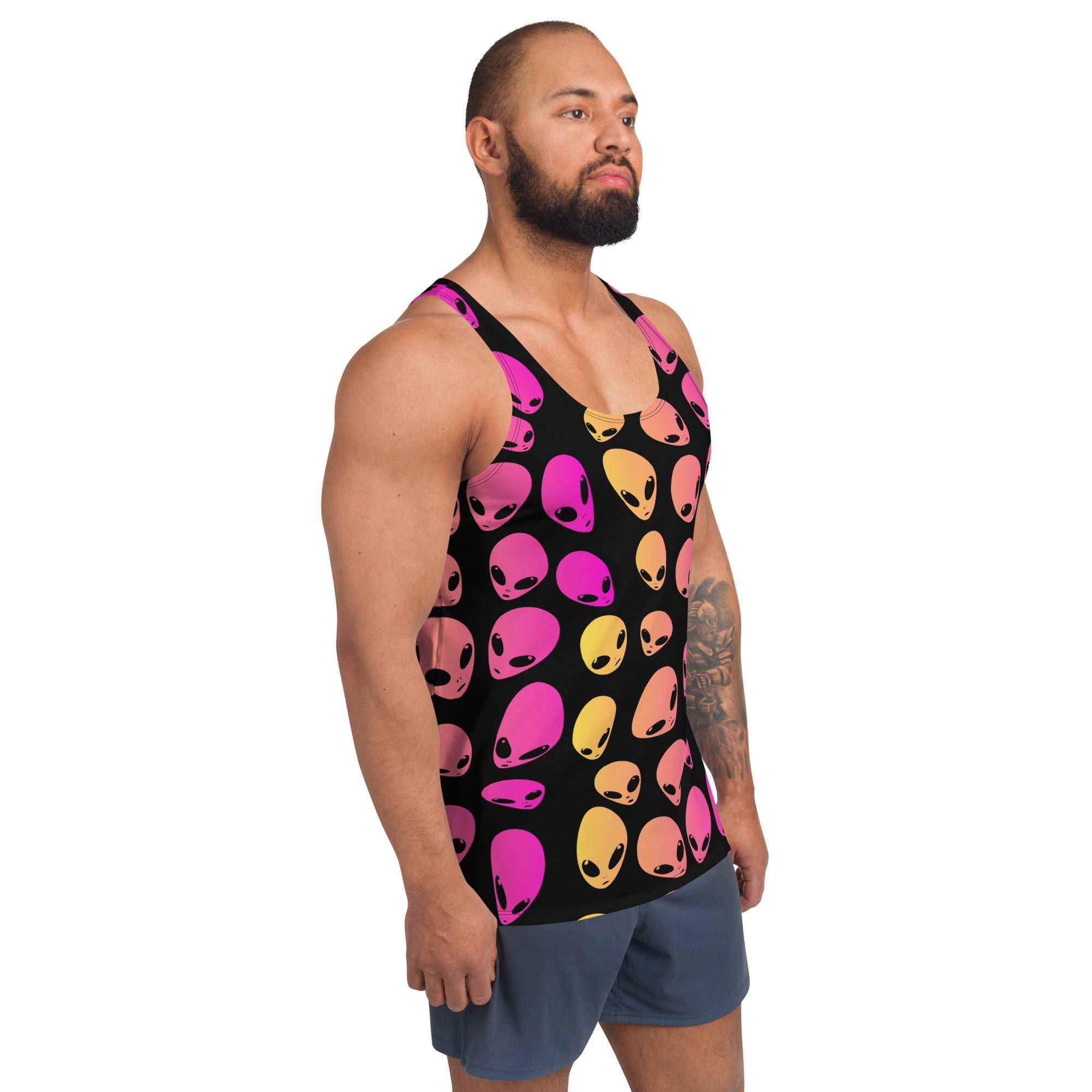Strawberry Lemonade Alien Ombre Unisex Tank Top