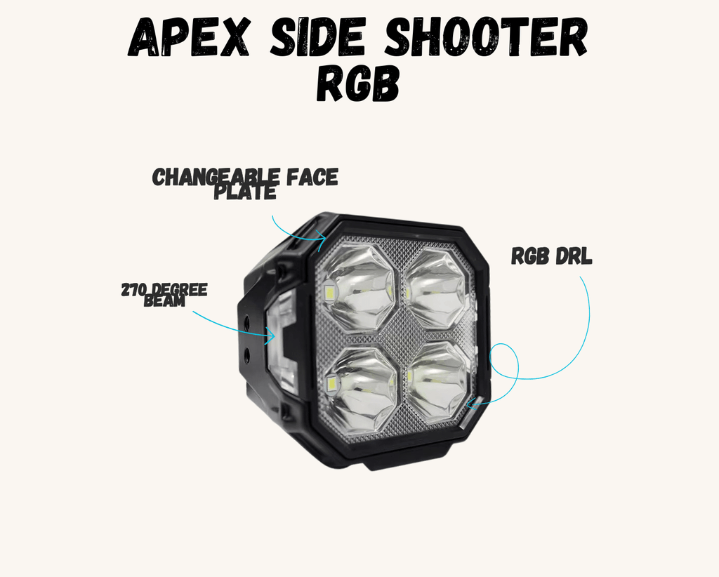 Apex Side Shooter-3 RGB (Sold as Pairs)