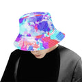 Cherry Frost Paint Splatter Bucket Hat | UV Blacklight Reactive