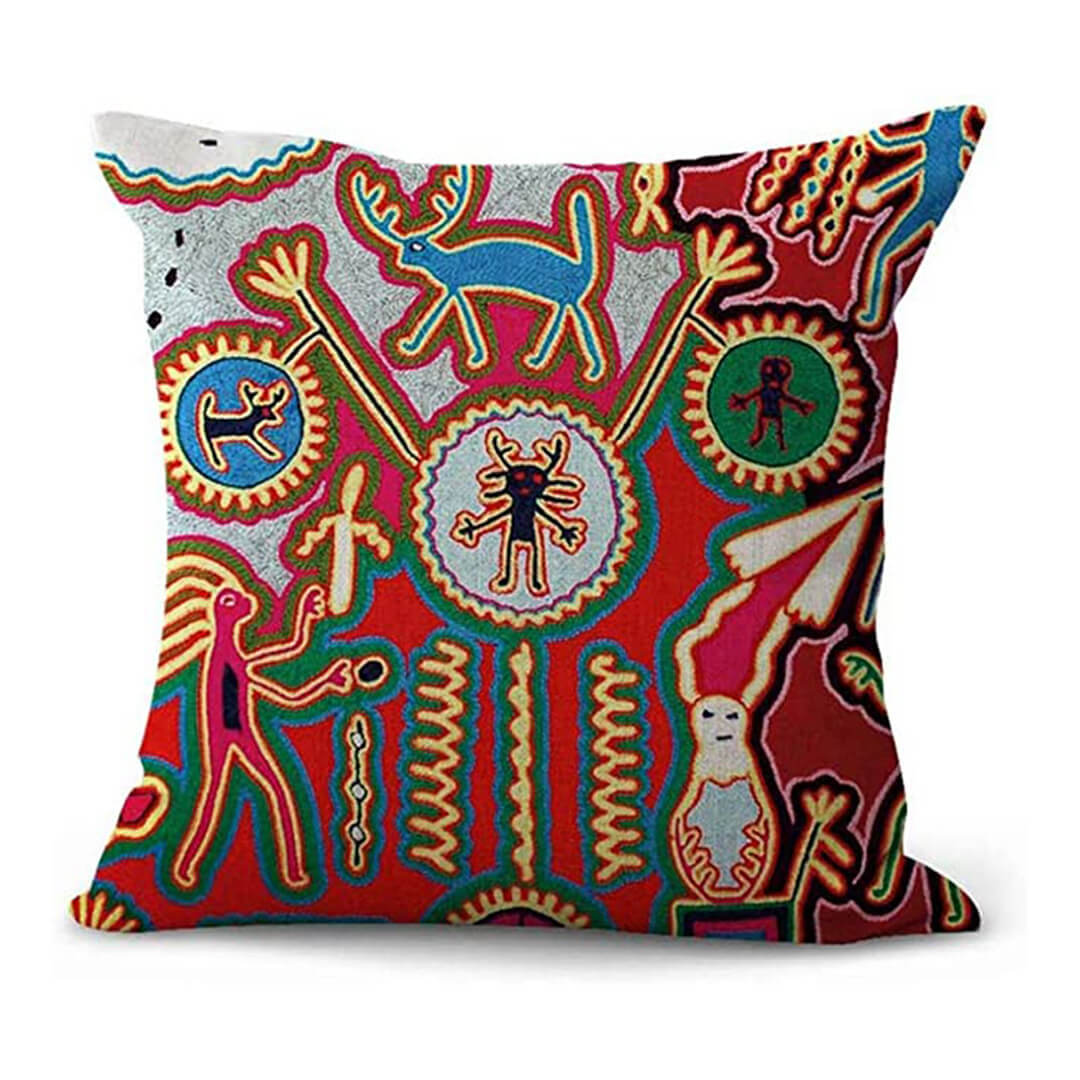 Mexican Style Cotton And Linen Pillowcase